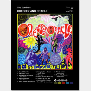 The Zombies - Odessey and Oracle Tracklist Album Posters and Art