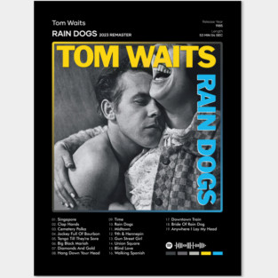 Tom Waits - Rain Dogs Tracklist Album Posters and Art