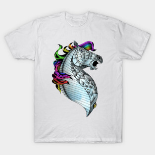 Ornate Rainbow Horse T-Shirt
