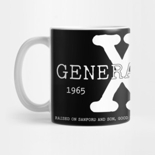 Generation X Raised on Black TV Shows Mug