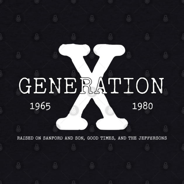 Generation X Raised on Black TV Shows by UrbanLifeApparel