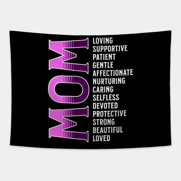 Mother's Day, Mom Loved Tapestry by UrbanLifeApparel
