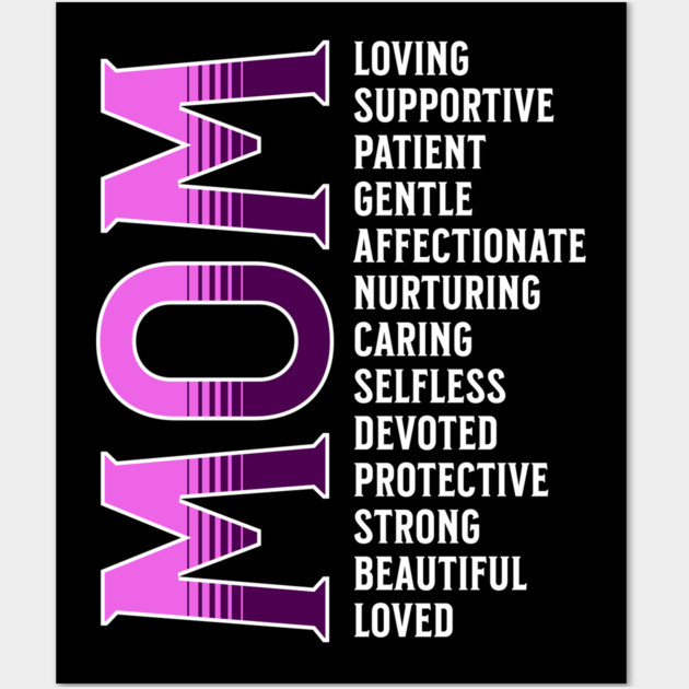 Mother's Day, Mom Loved Wall Art by UrbanLifeApparel