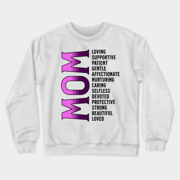 Mother's Day, Loved Mom Crewneck Sweatshirt by UrbanLifeApparel