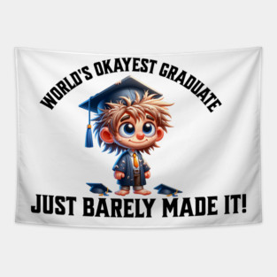 World's Okayest Graduate Tapestry