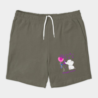 Elephant Fibromyalgia Awareness - Fibromyalgia Ribbon Shorts