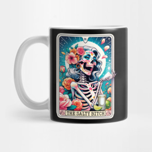Salty Bitch Funny Tarot Card Tequila Baddie Mug