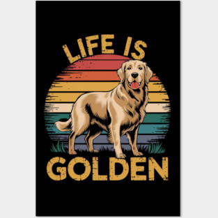 Golden-retriever Posters and Art