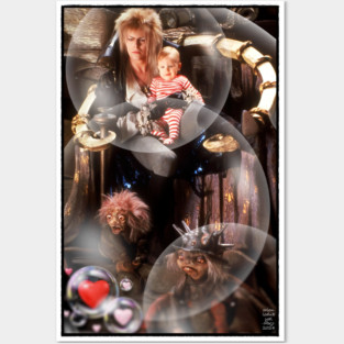 Labyrinth King of Goblins with Toby Bubble Portrait Posters and Art