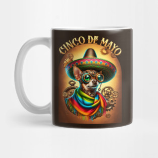 Steampunk Cinco de Mayo Chihuahua Mug