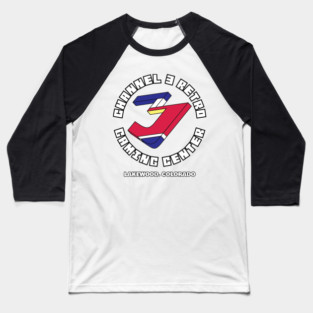 Channel 3 Logo Baseball T-Shirt