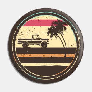 Ford Truck Vintage Highboy Live Free Pin