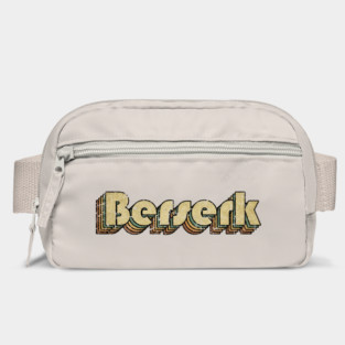 Berserk // Vintage Rainbow Typography Style // 70s Bag