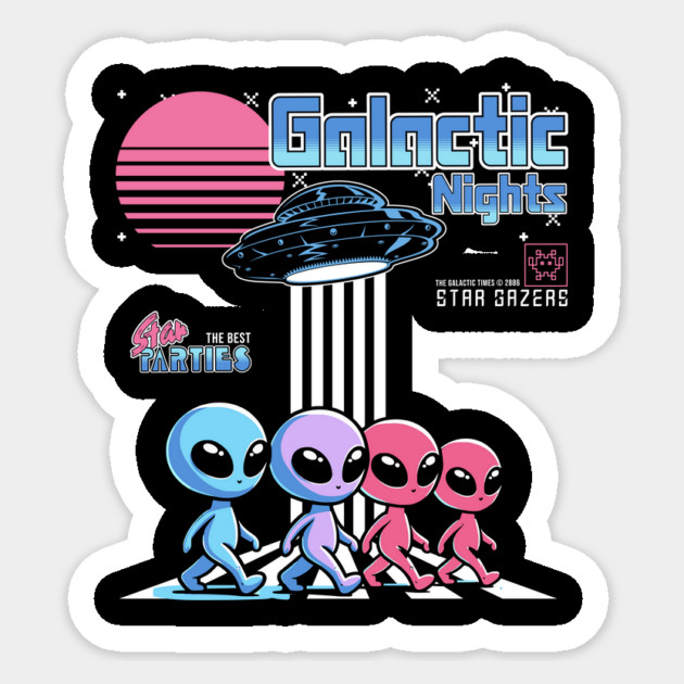 Galactic Nights Sticker by Designed By Marty