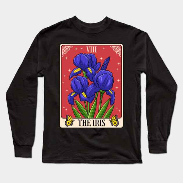 The Iris Tarot Card Long Sleeve T-Shirt by HolidayBug