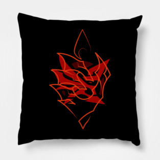 arlecchino / the knave - ignis purgatorius Pillow