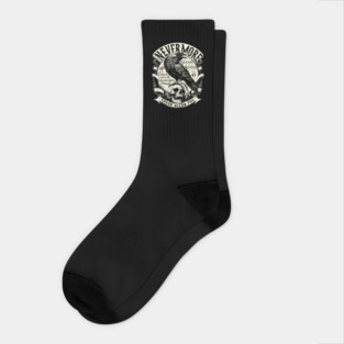 Edgar Allan Poe Nevermore Quoth The Raven Socks