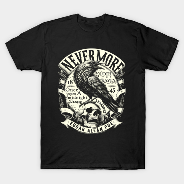 Edgar Allan Poe Nevermore Quoth The Raven Edgar Allan Poe T