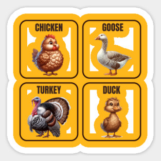 Farm Birds for Children Sticker