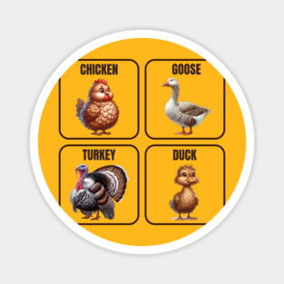 Farm Birds for Children Magnet