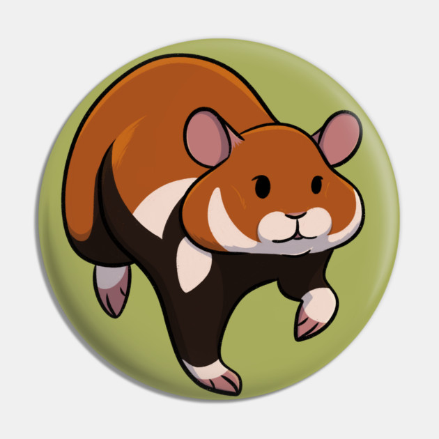European Hamster Pin by DeguArts