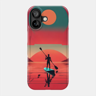 Martian Paddleboarding Phone Case