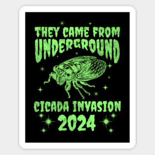 Cicada Invasion 2024 - Cicada Co-Emergence Spring 2024 Magnet