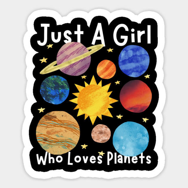 Just a girl who loves planets Magnet by The WYLD Tribe