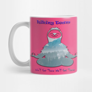 sloth hiking team Mug