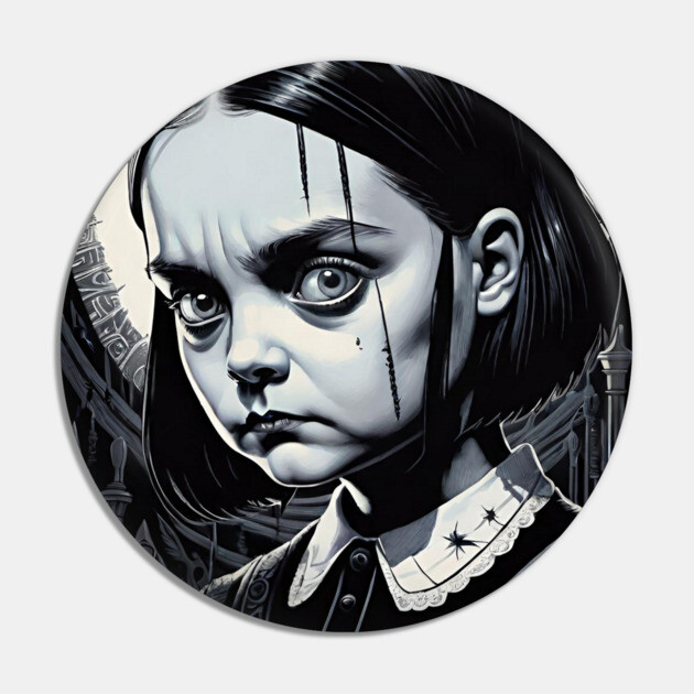 Little Killer Wednesday Addams Pin by Grave Digs