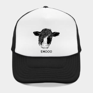 Emo Cow - black version Hat