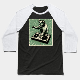 Dj Cat Baseball T-Shirt