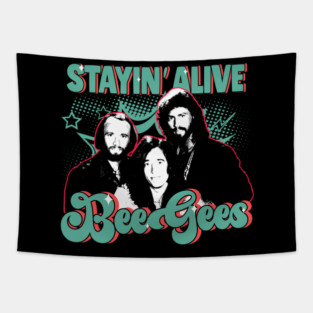 Retro bee gees Tapestry