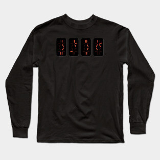 Predator Self-Destruct Countdown Timer Long Sleeve T-Shirt
