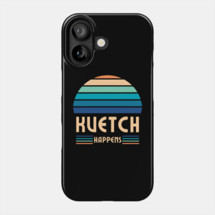 Kvetch Happens, Jewish Humor, Funny Yiddish, Retro Sunset Phone Case