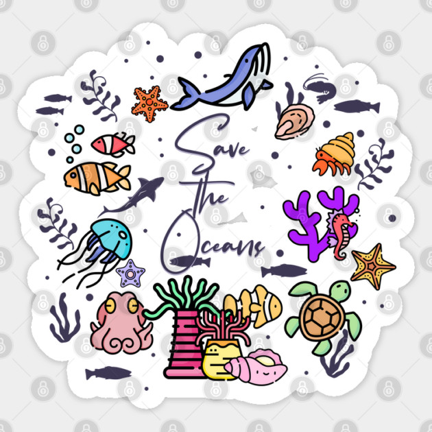 Save the Ocean Sticker by HolidayBug