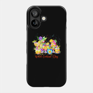 Watercolor World Cocktail Day Phone Case