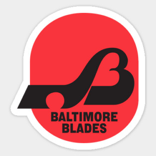 Retro Hockey - WHA - Baltimore Blades Hockey Team Sticker