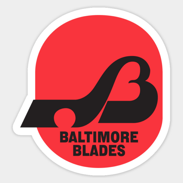 Retro Hockey - WHA - Baltimore Blades Hockey Team Magnet by Yesteeyear