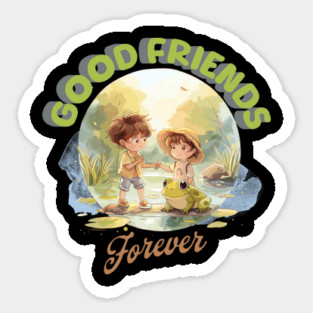 Friends Forever, Tee for Kids, Cute T-Shirt Sticker