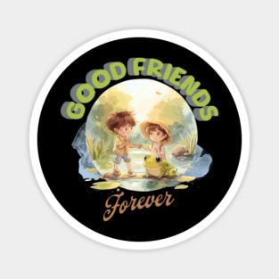 Friends Forever, Tee for Kids, Cute T-Shirt Magnet