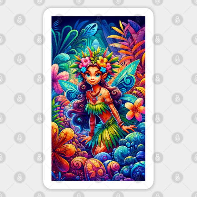 Polynesian Fairy Sticker by HolidayBug