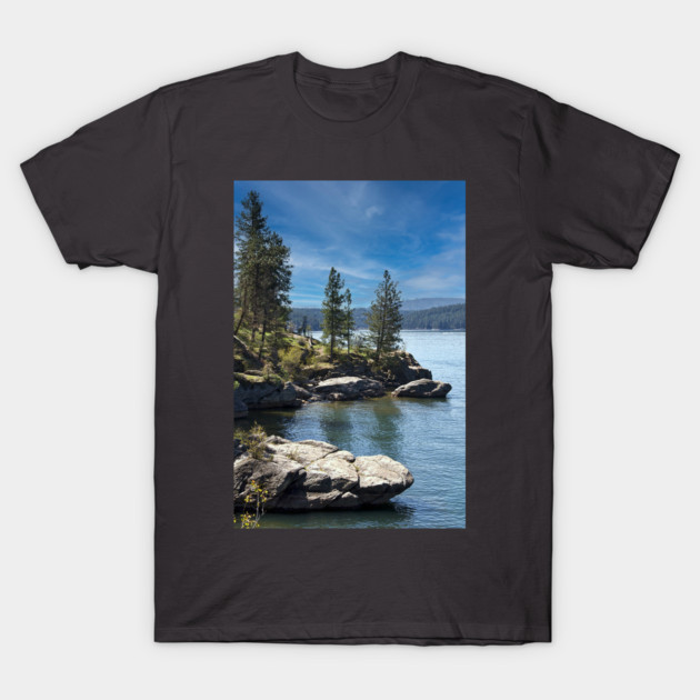 Rocky Shoreline T-Shirt by KirtTisdale