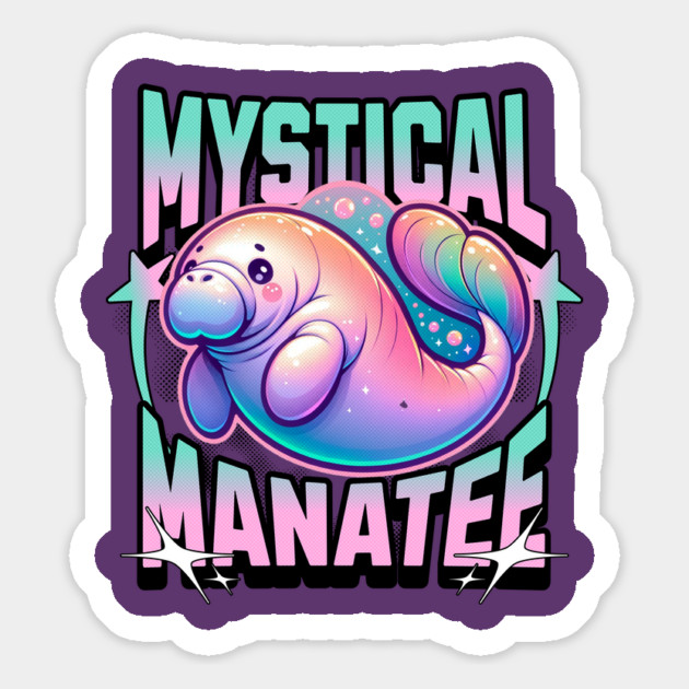 Manatee Lover - Magical Mystical Manatee Save the Manatees Magnet by Yesteeyear