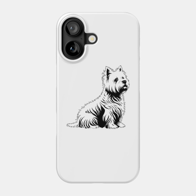 West Highland Terrier Phone Case by DickinsonDesign