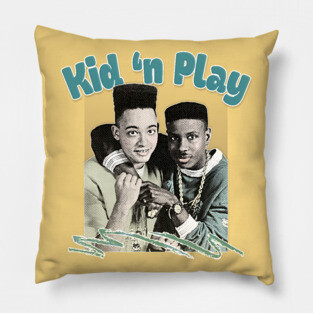 Kid N Play 90s Aesthetic Retro Styled Design Pillow