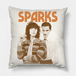 Sparks - Vintage Style Retro Aesthetic Design Pillow