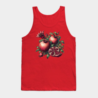Vintage Pomegranate Botanical Tank Top