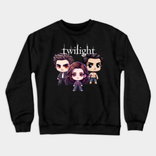 Twilight Whimsy: A Chibi Love Story Crewneck Sweatshirt