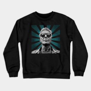 Anthony Bourdain II Retro Pixel II 70s Crewneck Sweatshirt